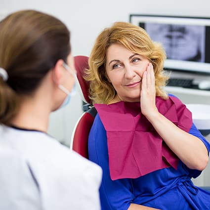 Woman Visiting the Dentist